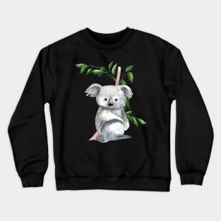 Lovely Koala Bear Drawing Cute Australian Native Gift Crewneck Sweatshirt